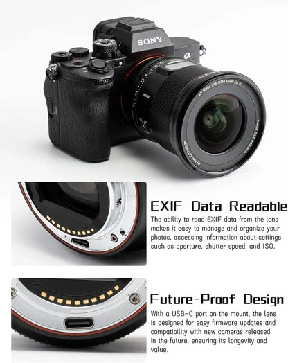 Viltrox AF 16mm F1.8 FE Wide Angle Fisheye Lens – Full Frame Camera Lens for Sony E Mount A7II, A7III, A7IV, A7SIII, A7RV, ZVE1