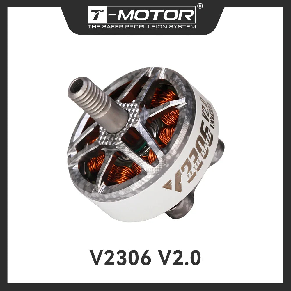 T-MOTOR T-HOBBY V2306 V2.0 5" Freestyle FPV Racing Drone Motor – 4-6S Brushless KV1950/KV2400 for FPV Freestyle