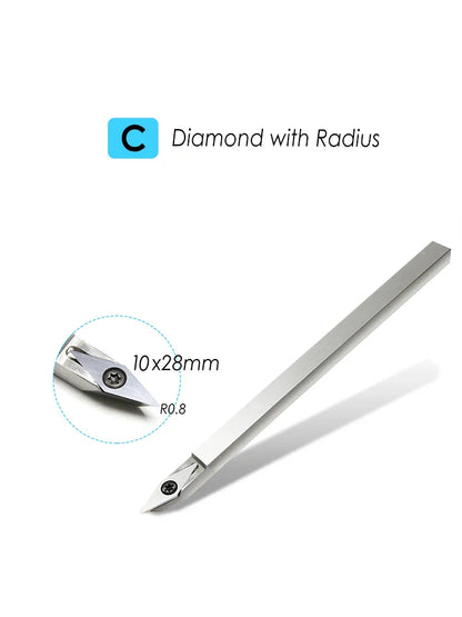 TASP Swan Neck Woodturning Tool – Carbide Insert Cutter with Aluminum Handle for Woodworking Lathe Machine