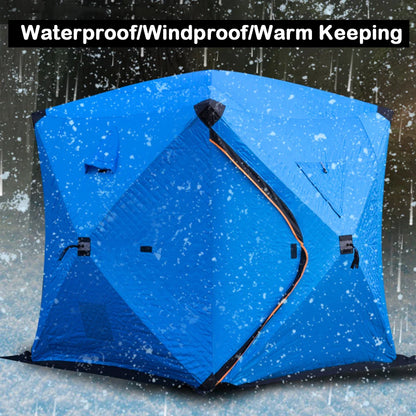 Easy Set-Up Winter Ice Fishing Tent – Portable Waterproof & Windproof Shelter for Ice Fishing