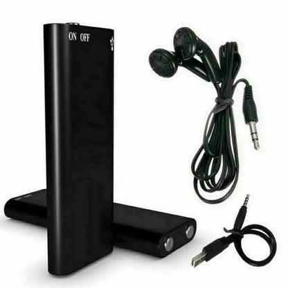 Mini Portable Voice Recorder – Intelligent Voice-Activated HD Audio Recorder with Noise Reduction, MP3 Player, Magnet & OTG