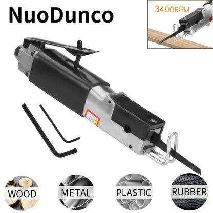 1/4 Inch Pneumatic Reciprocating Saw - Portable Air Cutting Tool for Automotive, Metal & Woodworking Projects