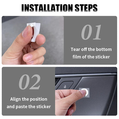 10PCS Car Dashboard Decoration Stickers – Interior Accessories for SAAB 9-3, 9-5, 9000, 900, 9-7, 92 & More