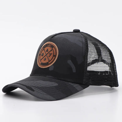 Unisex Cotton Mesh Trucker Hat - Multi Color Casual Summer Baseball Cap for Men & Women