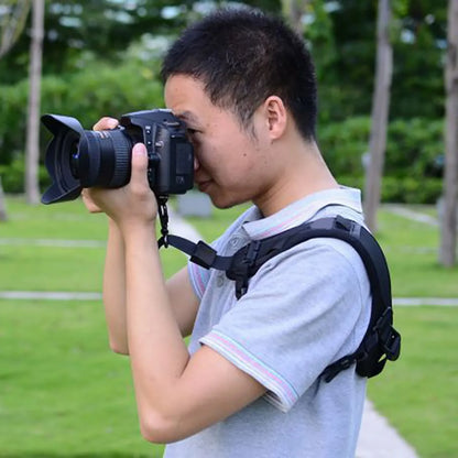 Camera Sling Strap with Safety Tether – Adjustable Comfortable Shoulder Belt for Outdoor Photography