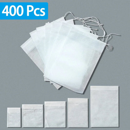 Disposable Empty Tea Bags with String – Scented Herb Filter Paper for Loose Tea, Kitchen Accessories