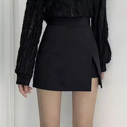 Women’s Mini Skirt – High Waist Slim Sexy Spring Casual Chic Streetwear for Mature Stylish Look
