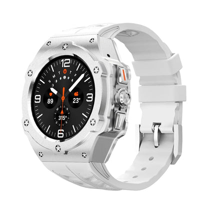 Luxury Carbon Case & Rubber Strap Kit – Samsung Galaxy Watch Ultra 47mm Accessories