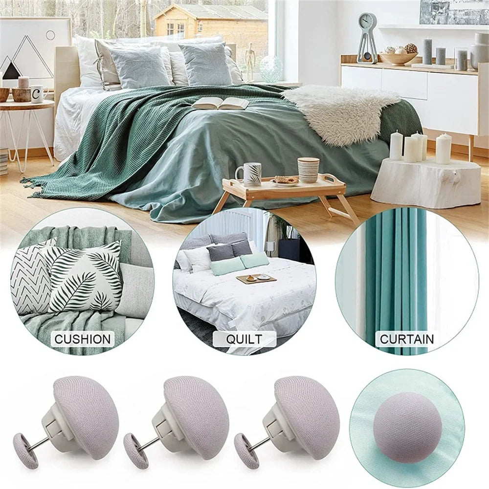 4PCS Quilt Clips - One Key Unlock Duvet Cover Fastener, Non-Slip Blanket Buckle Retainer Clips