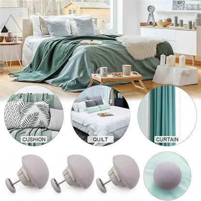 4PCS Quilt Clips - One Key Unlock Duvet Cover Fastener, Non-Slip Blanket Buckle Retainer Clips