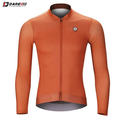 DAREVIE Long Sleeve Cycling Jersey — Pro Aero Slim Fit with 3D Bubble Mesh for Men & Women