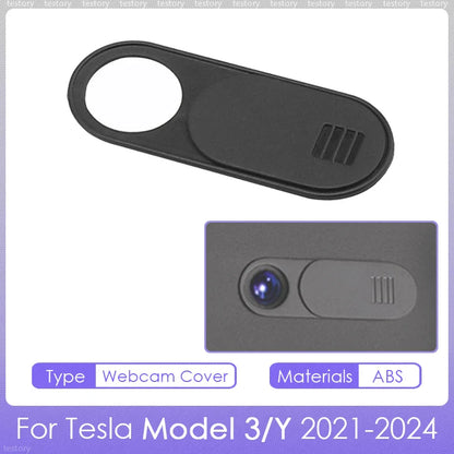 Tesla Model Y/3 Center Console Storage Box – Hidden Organizer Tray & Webcam Cover (2021–2024 Accessories)