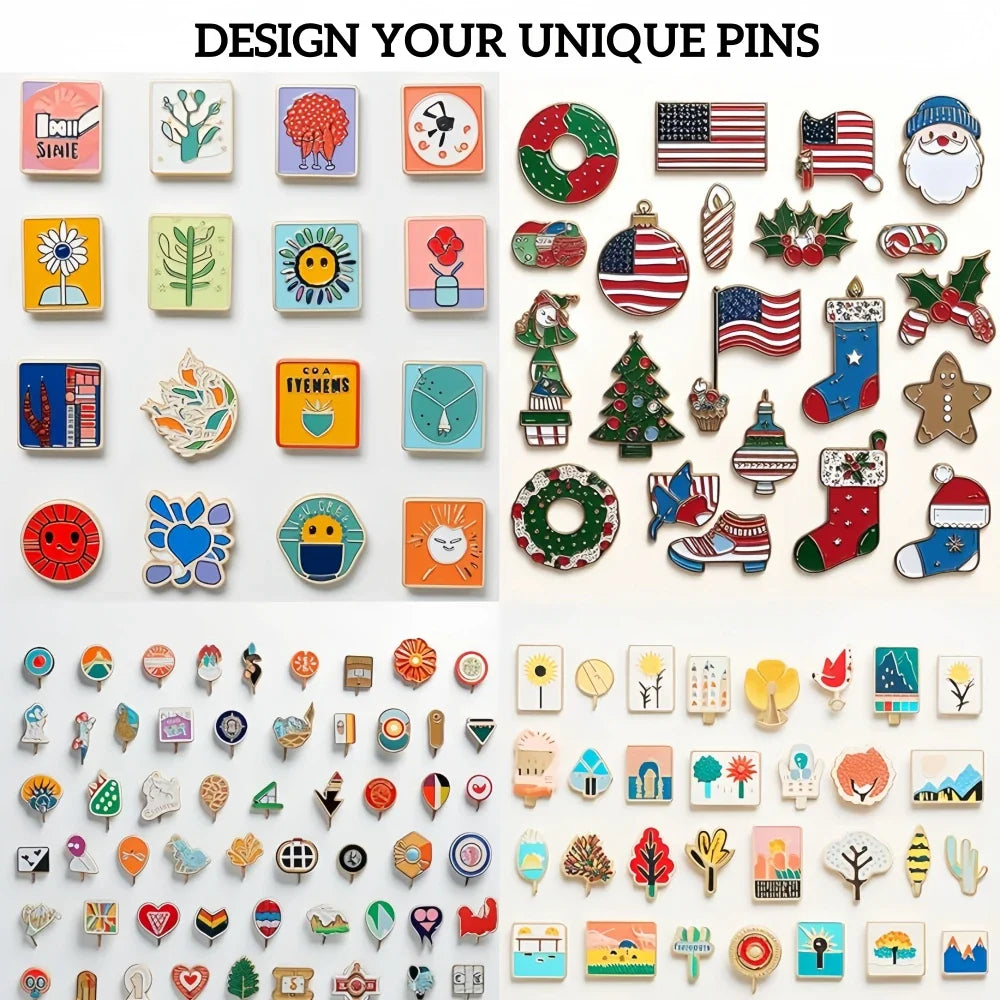 Custom Enamel Pins – Personalized Luxury Metal Logo Lapel Badge for Clothes & Anniversary Gifts