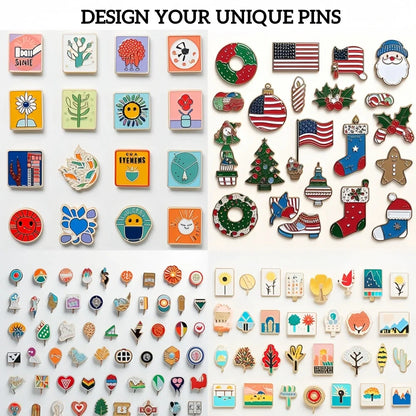 Custom Enamel Pins – Personalized Luxury Metal Logo Lapel Badge for Clothes & Anniversary Gifts