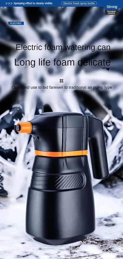 LEIBOO Electric Foam Sprayer – Battery-Powered High-Pressure Snow Cannon for Car Wash & Detailing