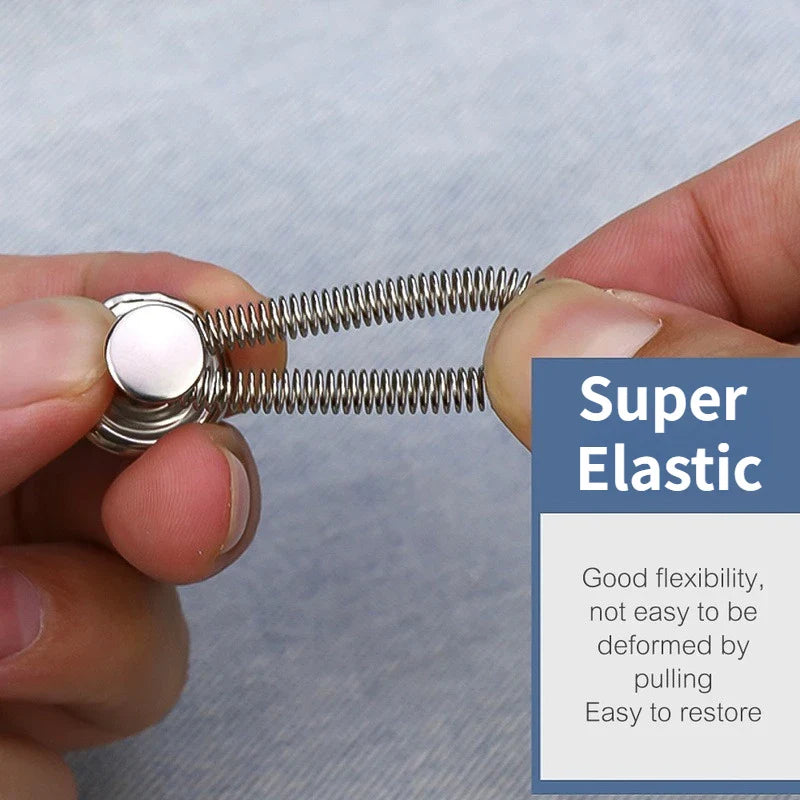 Detachable Jeans Waist Adjustment Buckle: Metal Button Extender Set for DIY Pants - Free Sewing Waist Extenders Buttons (1/4/8pcs)