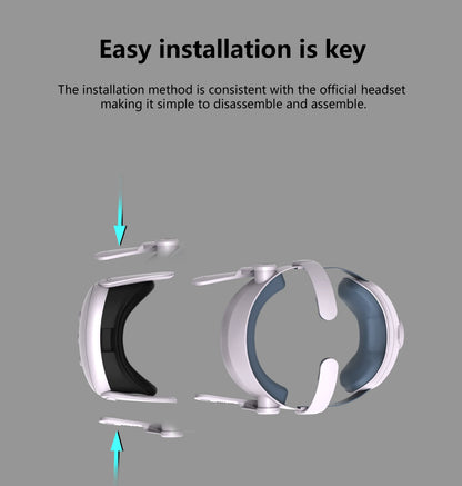 Replaceable Elite Strap for Meta Quest 3 VR Headset: Improve Comfort with Adjustable Head Strap - Meta Quest 3 Accessories Helmet