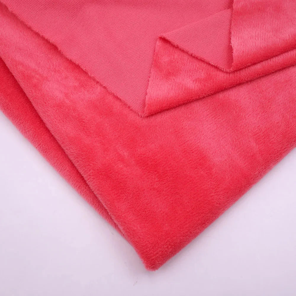 160CM/63" Wide Minky Plush Fabric – Super Soft Flannel Fabric for DIY Dolls, Toys, and Crafts, Sold by the Meter