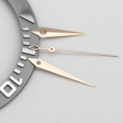 NH35 NH38 Polished Dauphine Watch Hands – 10x14x15mm Presage Cocktail Style Watch Needles & Pointers