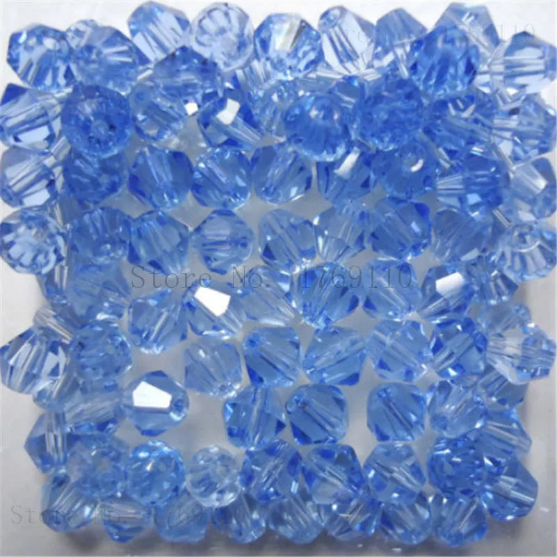 Isywaka 3–8mm Austria Crystal Bicone Glass Beads – Colorful Faceted Loose Spacer Beads for DIY Jewelry Making, Bracelet & Charm Craft Supplies