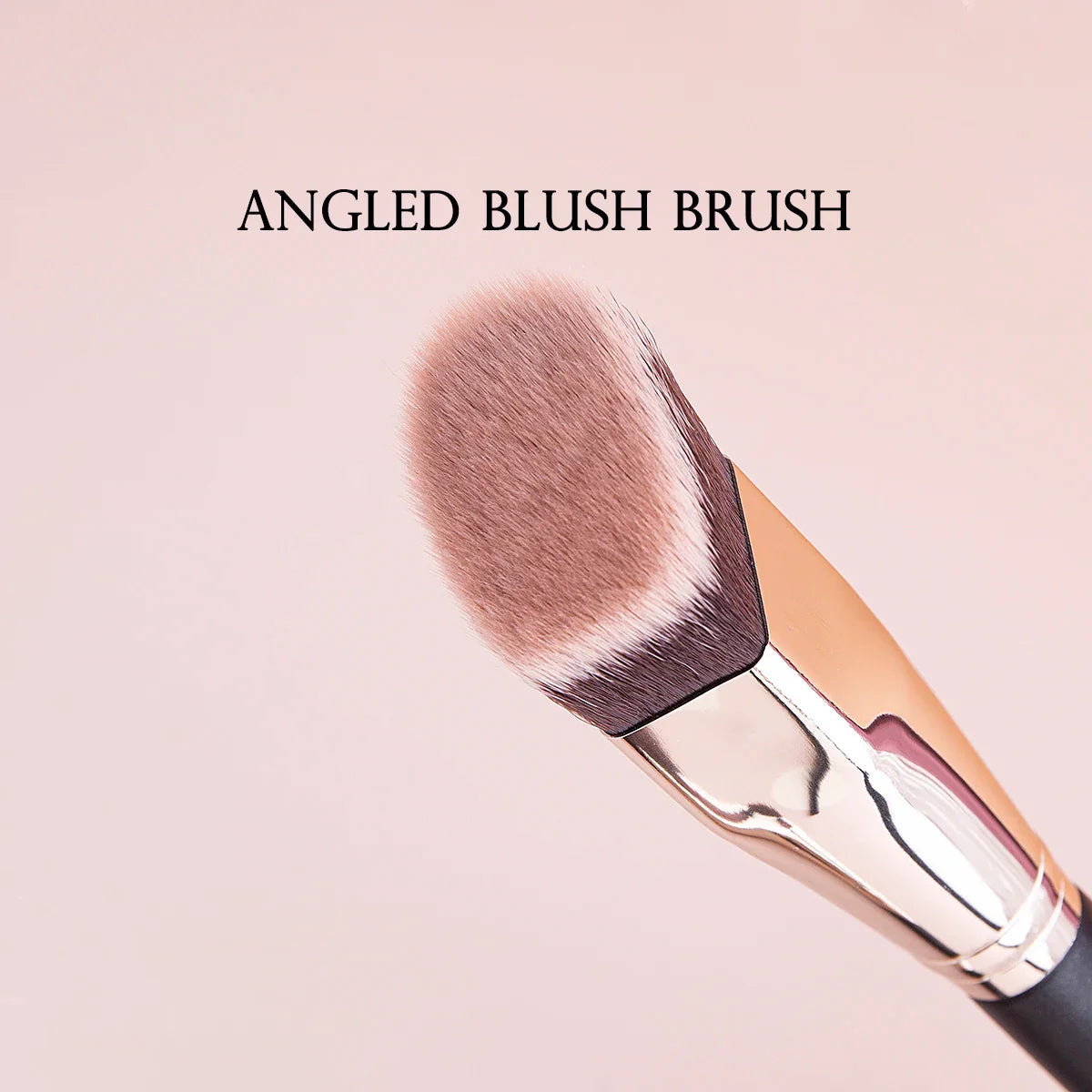 Angled Liquid Powder Contour Makeup Brush – Professional Cream Blush & Foundation Blending Tool