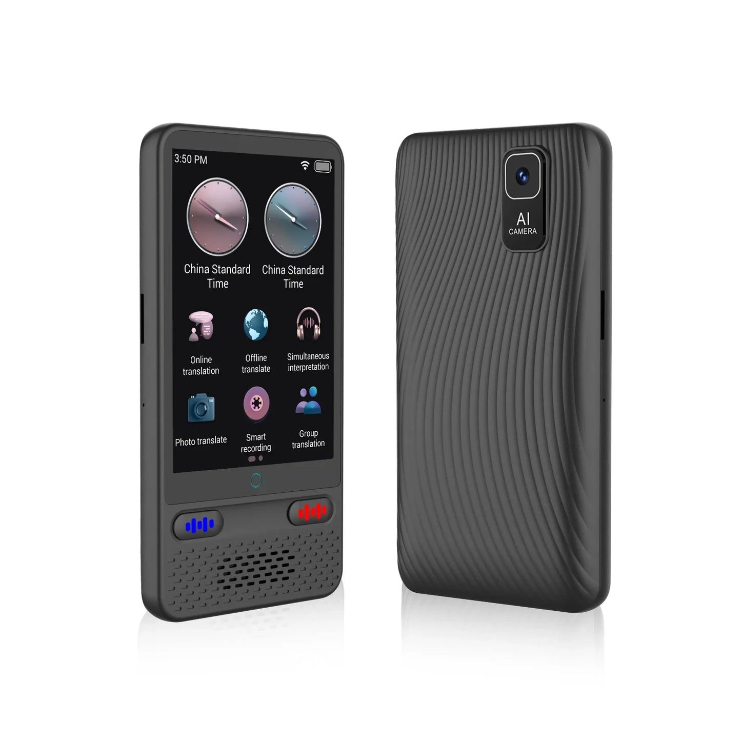 AI Language Translator Device – 138 Languages Two-Way Real-Time Voice Translation with ChatGPT Support for Travel & Business
