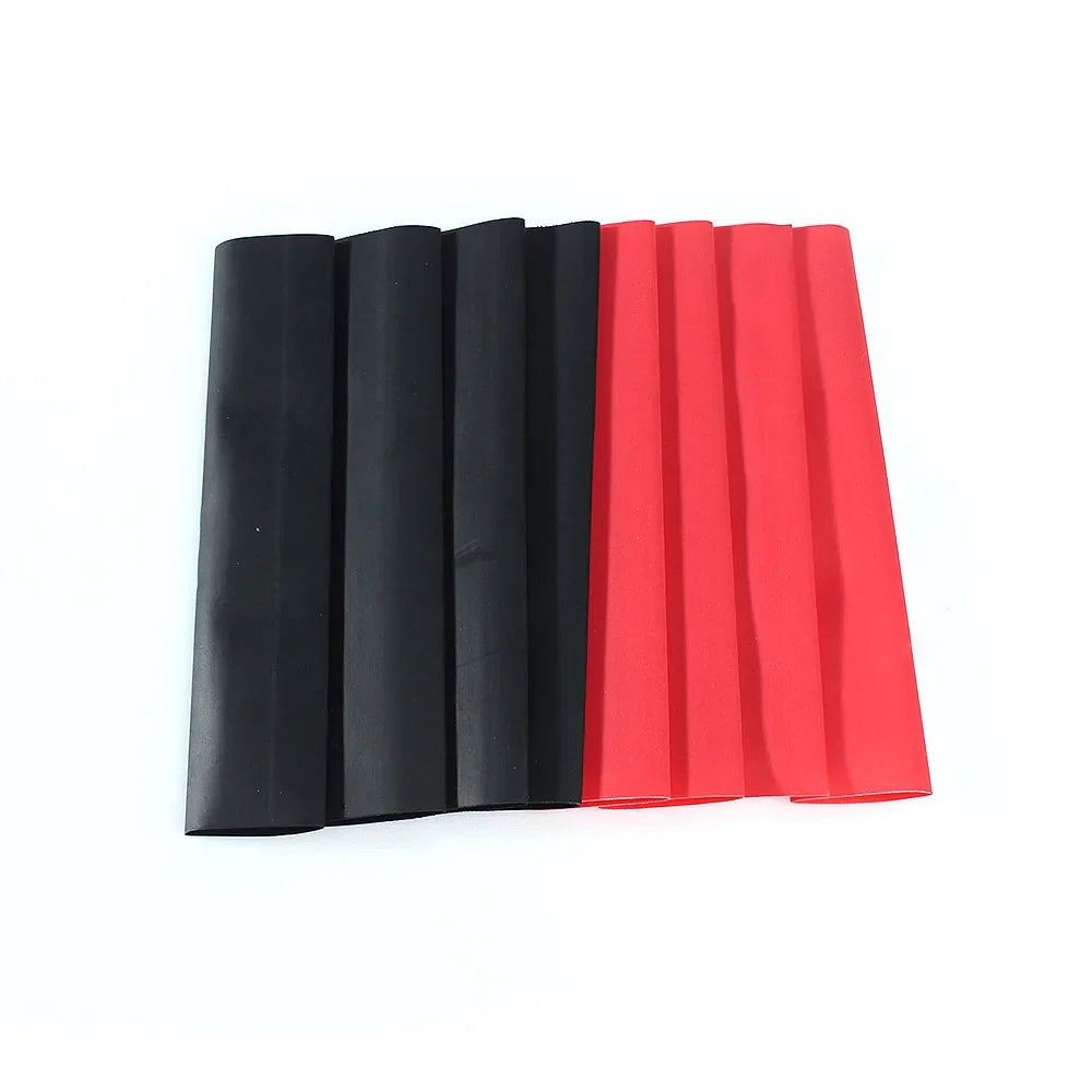 150pcs Heat Shrink Tube Kit – 2:1 Polyolefin Insulation Sleeving for Wire & Cable, Red/Black with Storage Box