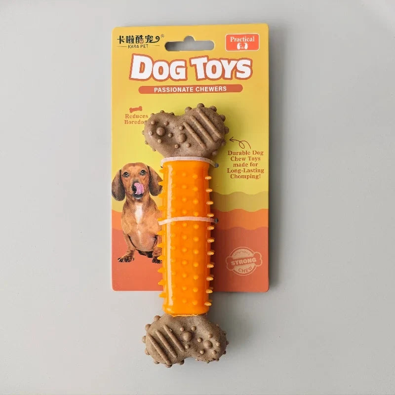 Durable Dog Chew Toy - Bite-Resistant Bone-Shaped Interactive Toy for Small, Medium & Large Dogs