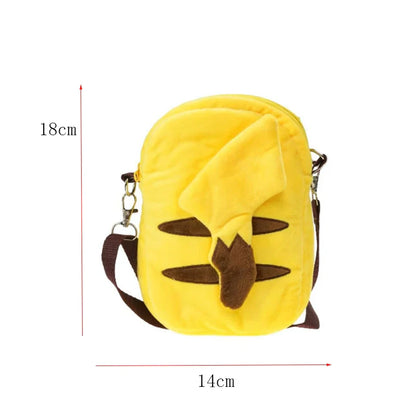 Pokemon Plush Backpack – Pikachu, Gengar, Mimikyu, Snorlax, Rowlet, Psyduck, Lucario, Charmander Anime Shoulder Bag & Doll Toy