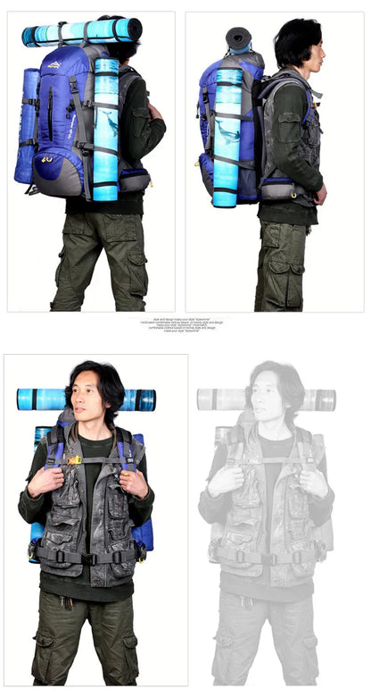 50L Hiking & Camping Backpack — Waterproof Multi-Function Trekking Bag for Women & Men