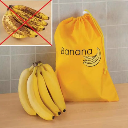 Insulated Fresh Keeper Bag - Reusable Vegetable Storage Organizer with Drawstring Closure for Bananas, Lettuce and Produce