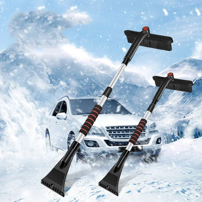 Winter Car Snow Shovel & Ice Scraper – Extendable Detachable Windshield Cleaning Brush Tool
