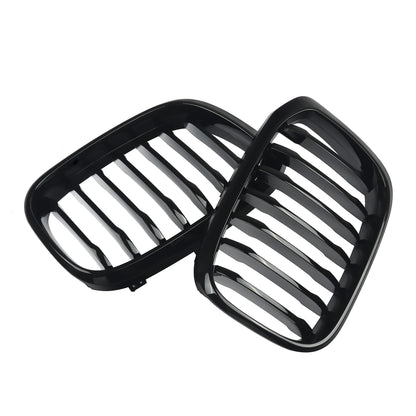 MagicKit Front Bumper Grill for BMW X3 X3M G01 & X4 G02 (2018-2020) — Gloss Black Single Slat Sport Style Replacement