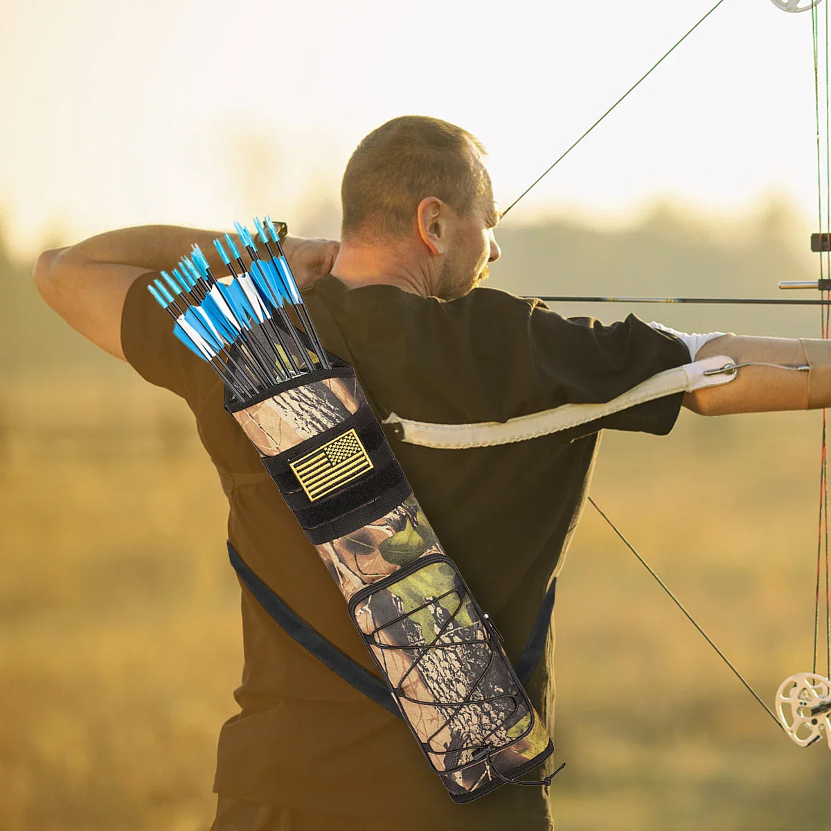 Archery Quiver Shoulder Bag — Arrow Holder for Hunting, Shooting & Target Practice