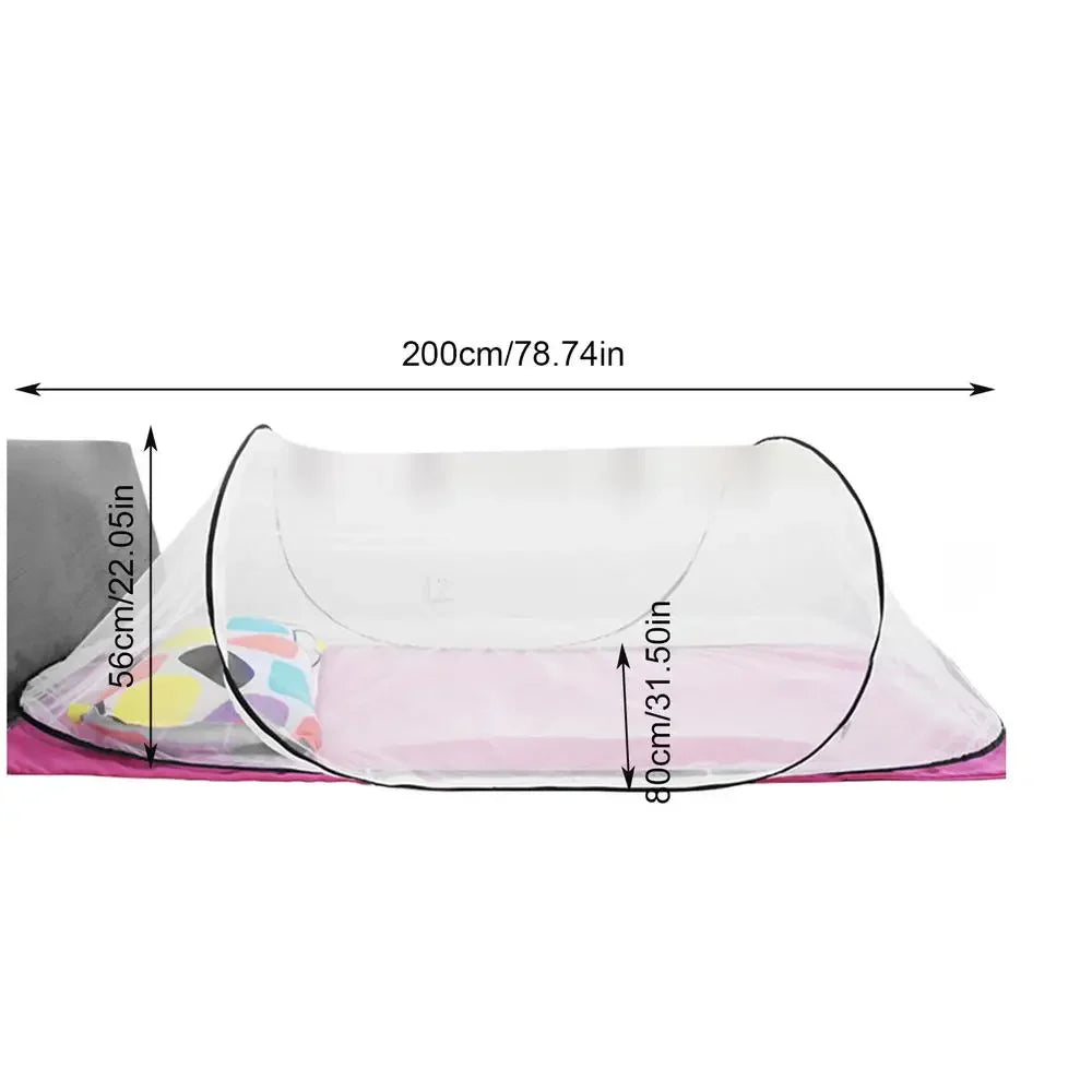 Outdoor Camping Mosquito Net – Foldable Portable Bed Tent for Family Picnics & Travel, No Installation Needed