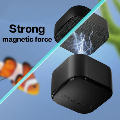 Mini Square Magnetic Brush – Strong Magnetic Cleaner for Fish Tanks, Algae Removal for Small Aquariums