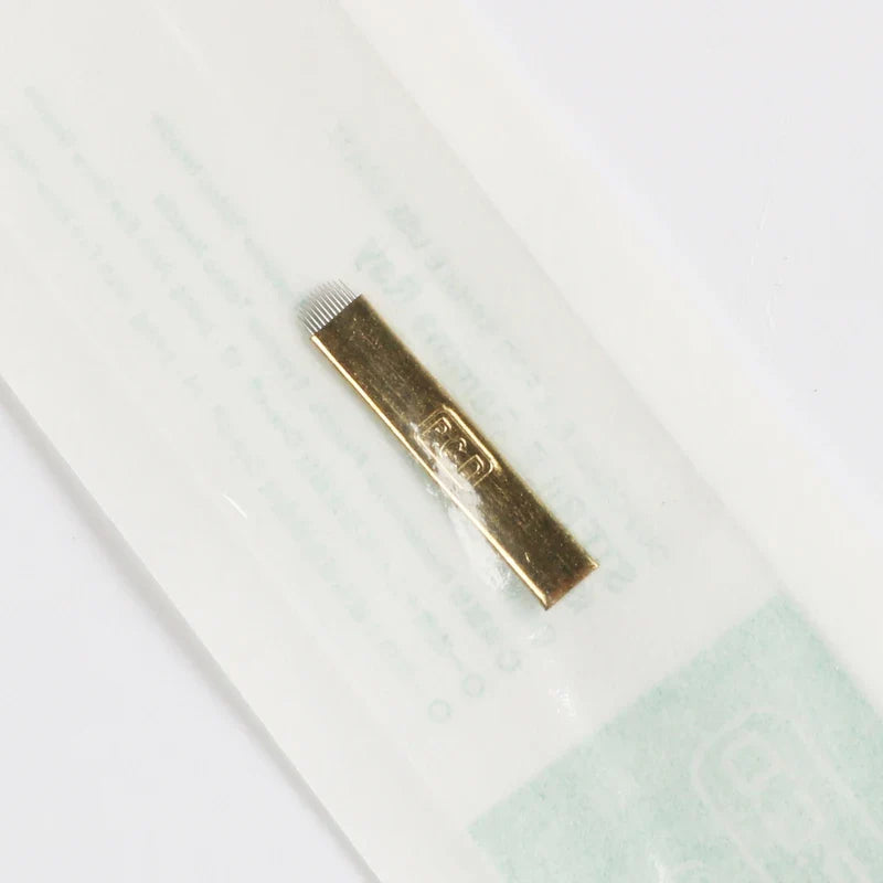 50pcs PCD Microblading Eyebrow Needles – F12/14/19 Tebori Blades for 3D Embroidery Manual Pen