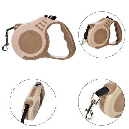 Retractable Dog Leash - 3M/5M Adjustable Walking & Hiking Traction Rope for Small and Large Dogs
