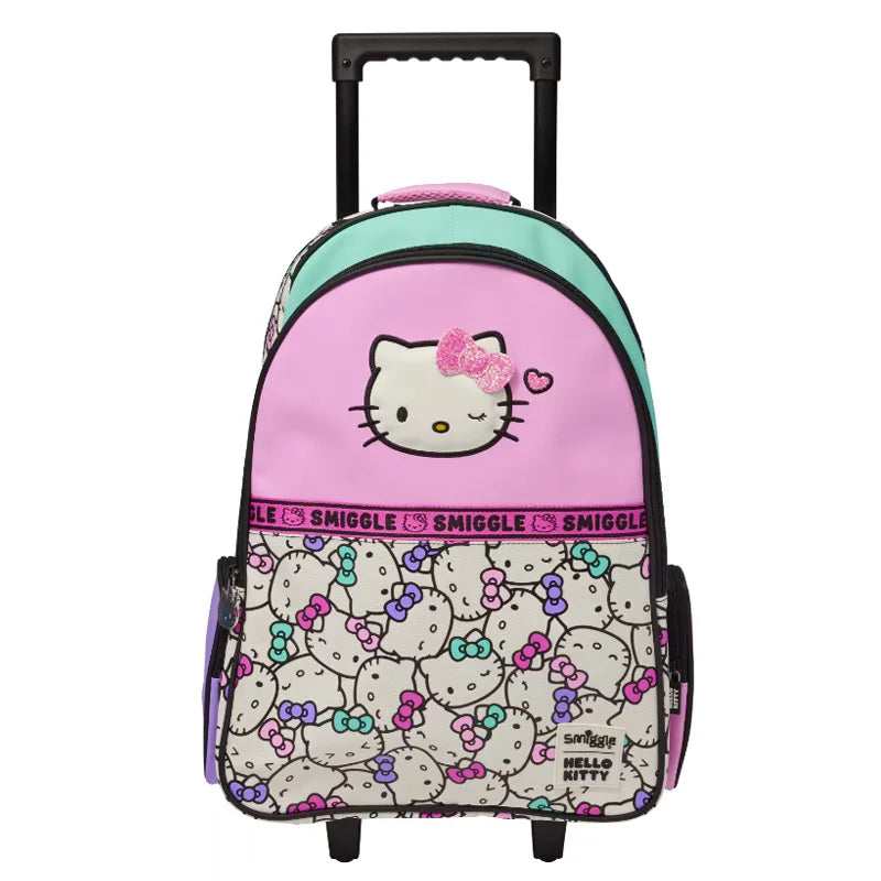 Sanrio Hello Kitty Elementary School Backpack — Ultra-Lightweight Kids Backpack with Pen Box and Lunch Bag, Reduce Burden, Perfect Gift for Girls