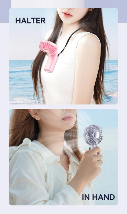 Portable Mini USB Fan – Handheld & Desktop Fan with Phone Holder, 3-Speed Adjustable Wind, Long Battery Life, Multi-Function Cooling Fan