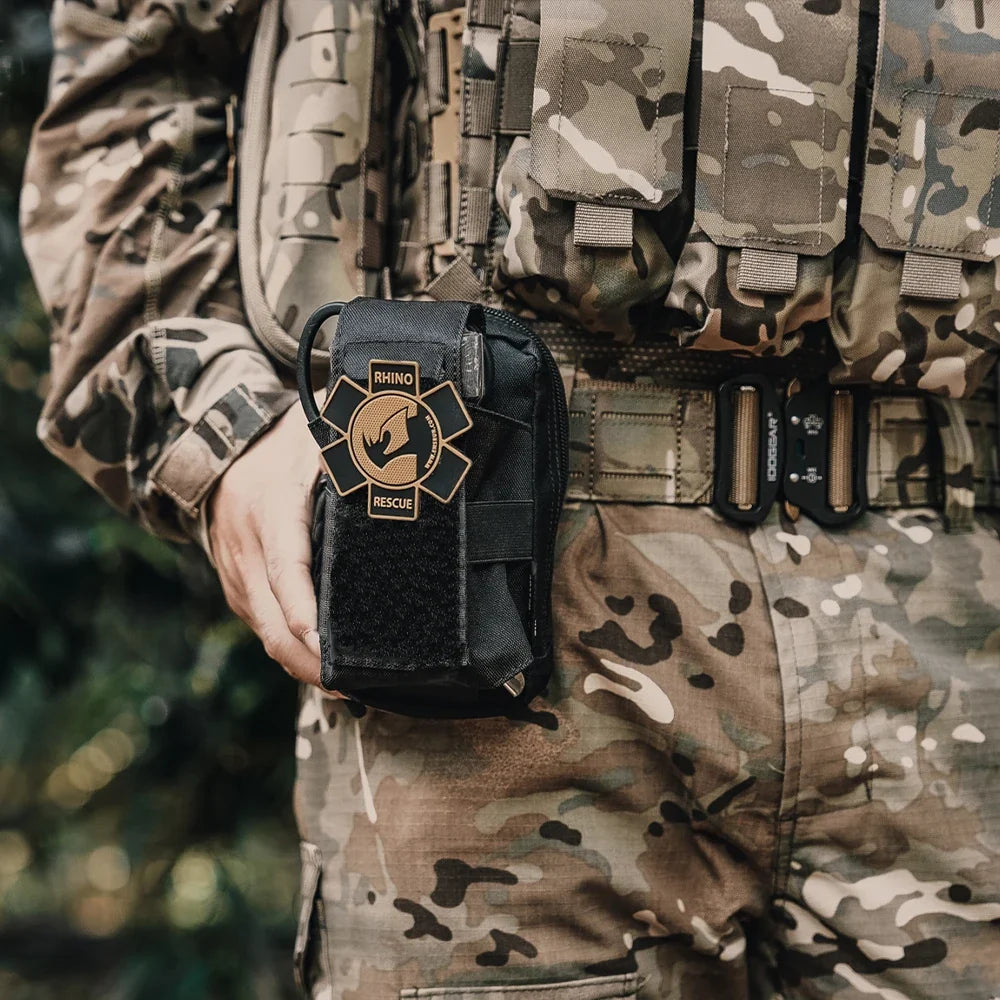 Rhino Rescue IFAK Empty Pouch - MOLLE Tactical Medical Gear Bag for Camping, Hiking & Outdoor Emergencies