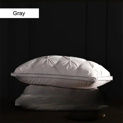 95% Goose Down Pillow – White Cotton Cover, Rectangle, Low-Mid-High Firmness for 5-Star Hotel Sleep