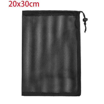 Durable Nylon Mesh Drawstring Bag – Multi-Purpose Outdoor Travel Storage Pouch for Camping Gear