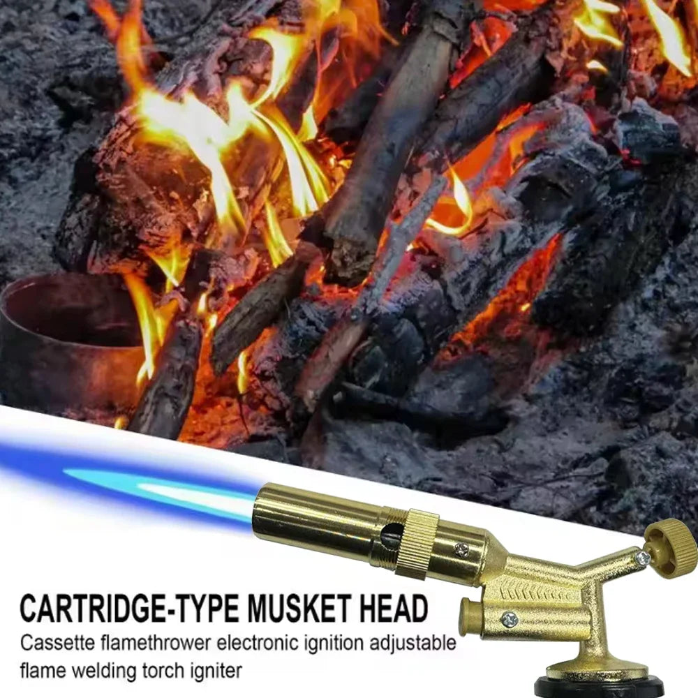 High-Temperature Brass Copper Welding Torch – Propane Flame Gun for Brazing, Soldering & Plumbing