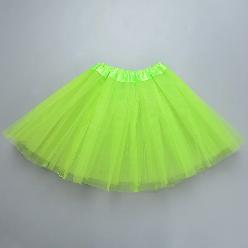 Girls’ Tulle Tutu Skirt – 3-Layer Ballet Mini Skirt for Dance, Birthday Party, Princess Dress 2-8Y