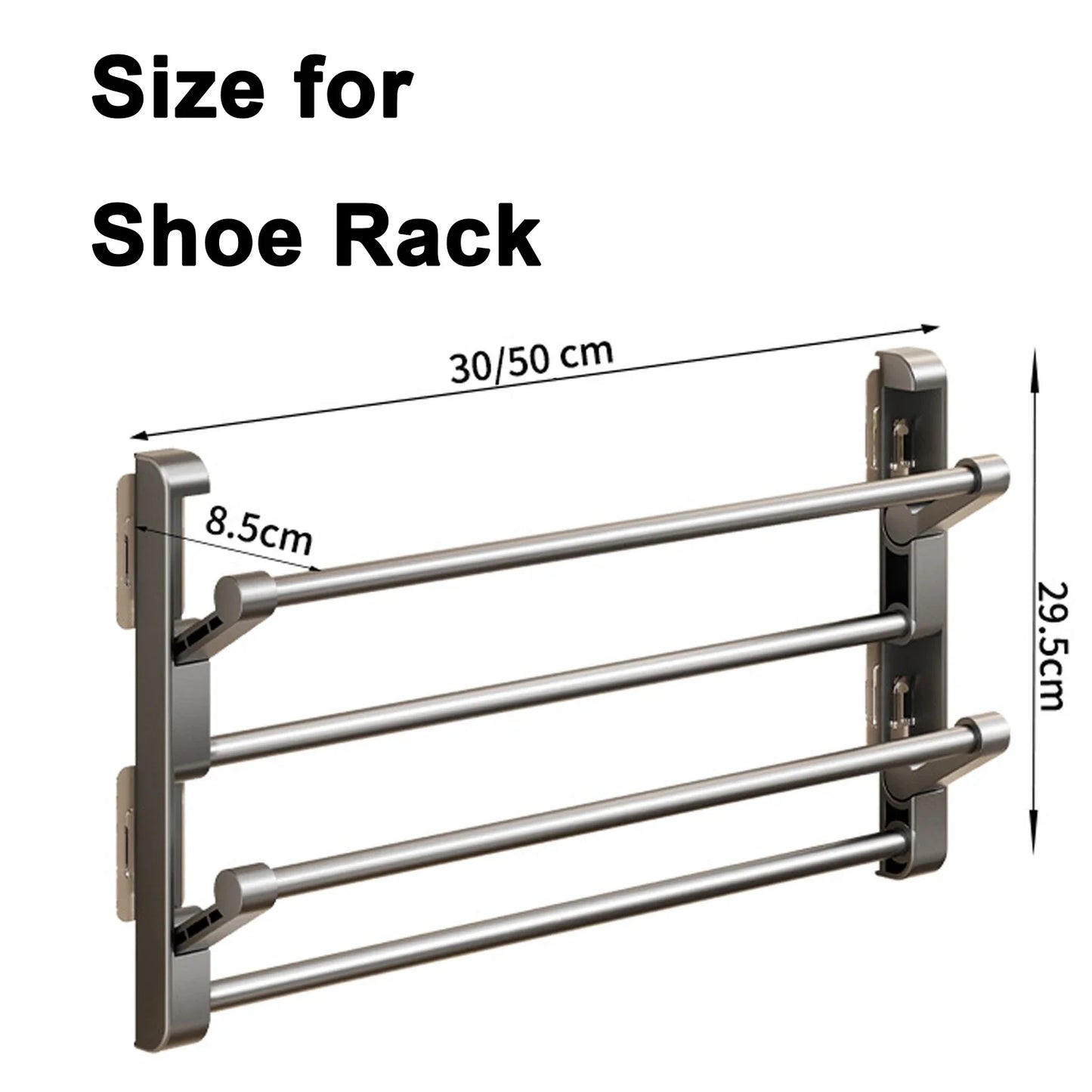 Wall-Mounted Shoe Rack — Simple Bathroom Slipper & Shoe Holder, Drain Storage & Drying Organizer Hanger