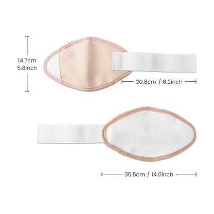 Reusable Castor Oil Pack Wrap - Organic Cotton with Adjustable Elastic Strap, Castor Oil Compress for Body Care