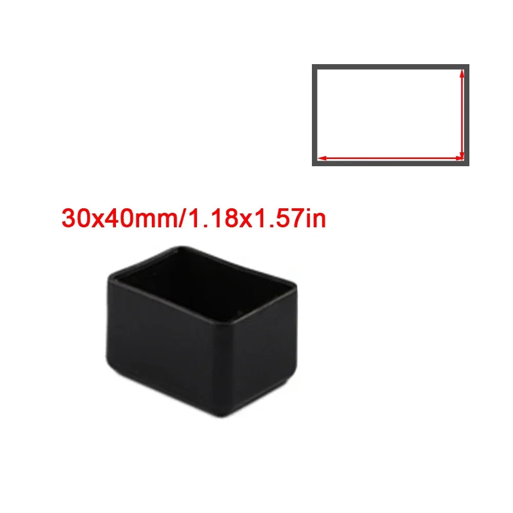 Square Silicone Chair Leg Caps – Non-Slip Furniture Foot Covers for Table & Chair Legs, Floor Protector Pads, Dust & Scratch Guards for Home Furniture Stability
