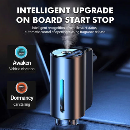Smart Car Air Aromatherapy Diffuser – Adjustable Humidifier & Essential Oil Car Air Freshener