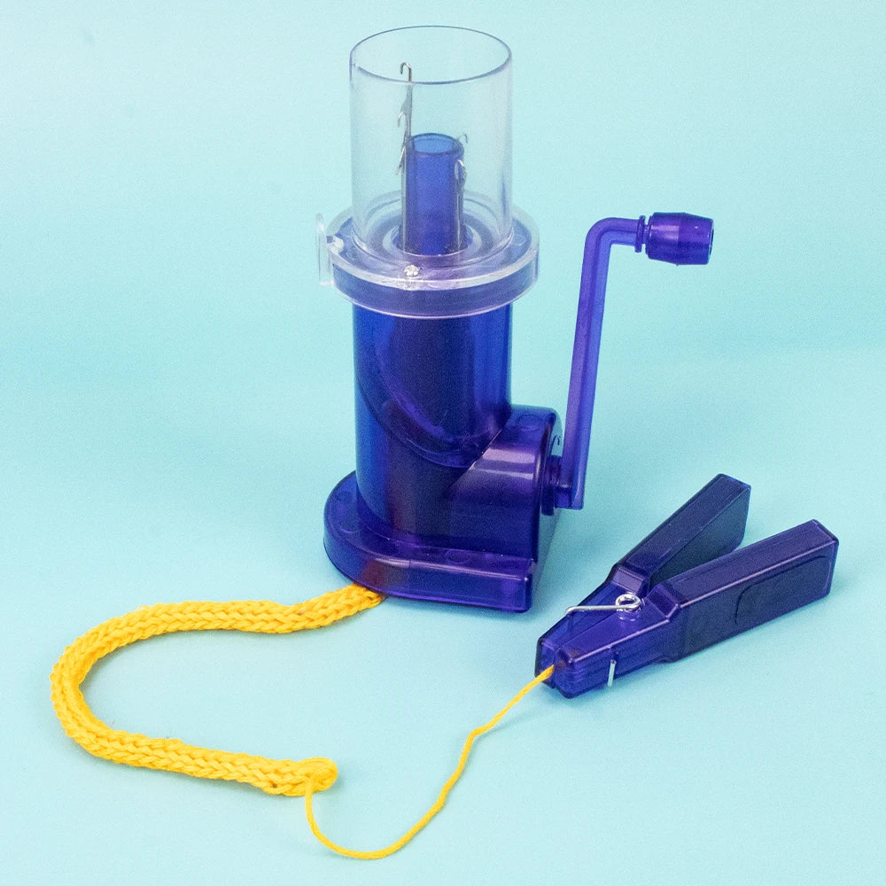Portable Hand Knitting Machine – Hand Crank Knit Loom for DIY Sweaters, Scarves & Weaving, Includes Accessories